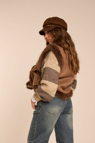 Jeans slavato TURN-UP