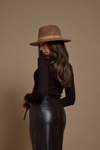 Maglia sottile brown