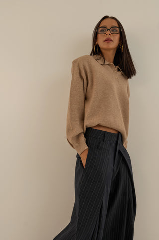 PANTALONE SARTORIALE GESSATO OFFICE