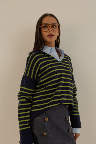 MAGLIONE COLLEGE VERDE LIME
