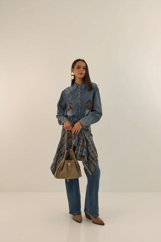JEANS GAMBA DRITTA SCURO