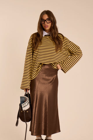 Maglia squadrata a righe MARTINA