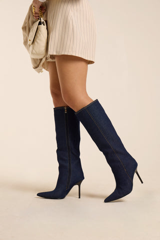 Stivale alto DENIM DARK LINES