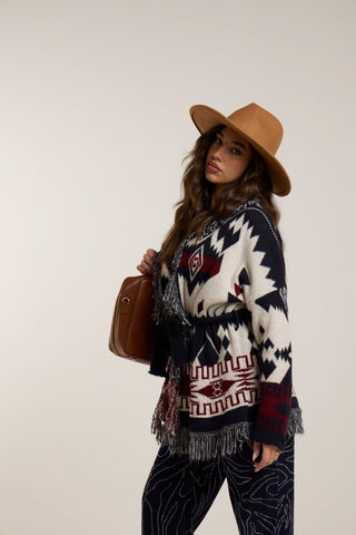 Cardigan jacquard ESTERYE