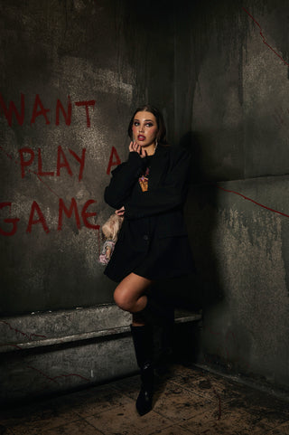 GIACCA BLAZER BLACK DAHLIA