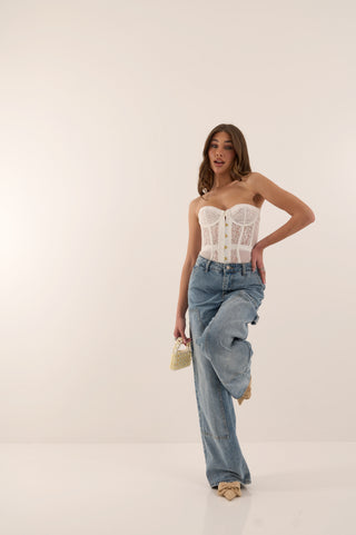BLUE WORK DENIM JEANS