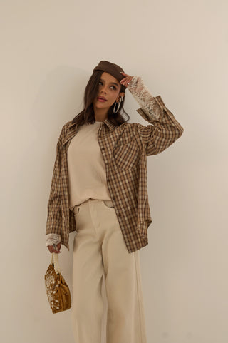 CAMICIA TARTAN JOLENE CHIARO