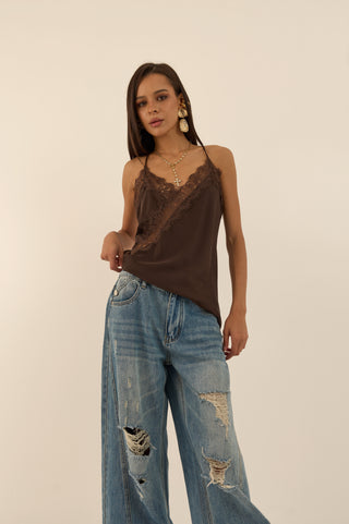 CRASH DENIM JEANS