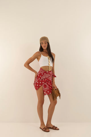 GONNA PAREO BANDANAS ROSSO
