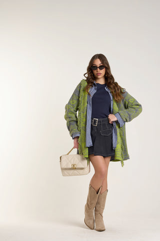 Cardigan Jacquard GREEN