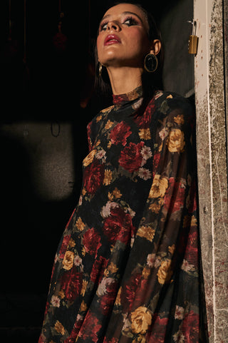 ABITO FLOREALE DEAD ROSE