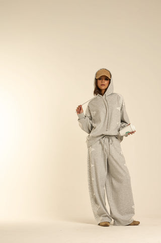 WHITE LACE STREET PANTS