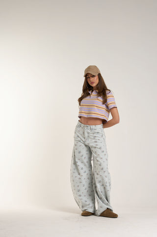 JEANS BALLOON FIORE LIBERO