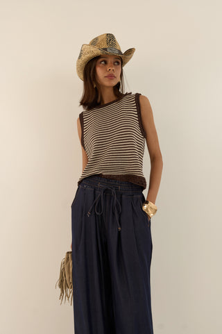 JEANS COULISSE LEGGERO NAVY