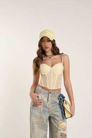 SOFT YELLOW BUSTIER