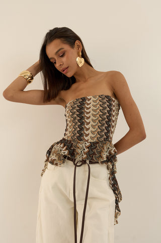 TOP A FASCIA PEPLUM