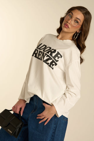 Maglia a manica lunga J’ADORE FIRENZE