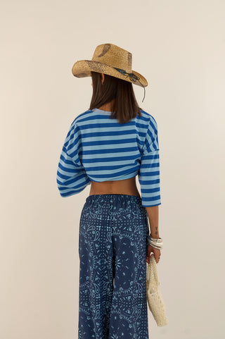 PANTALONE BANDANAS BLU