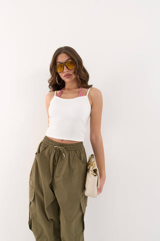 TOP BIANCO COSTUME RETRO'