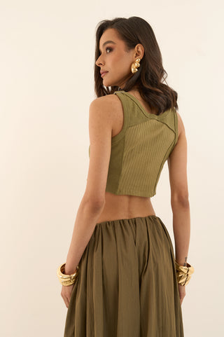 PANTALONE BALLOON GREEN MOSS