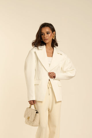 WHITE BLAZER BALLOON