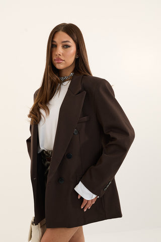 BLAZER DOPPIOPETTO DYNASTY MARRONE