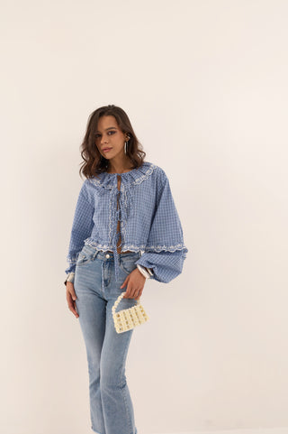 JEANS A ZAMPA FRAYED