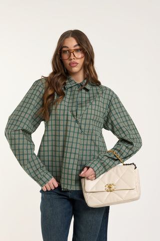 SAGE GRID SHIRT