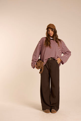 Maglia squadrata a righe MARTINA