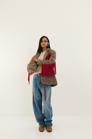 BLAZER FRANGE ALABAMA INVERNO ROSSO