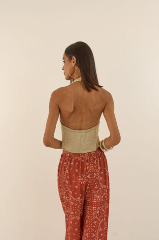 PANTALONE BANDANAS TERRACOTTA