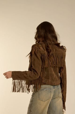 Giacca in Suede stringata FARWESTY