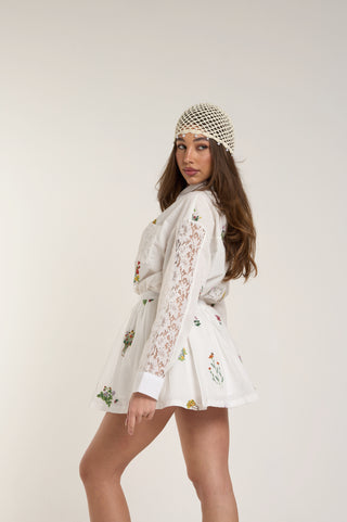 COO-SET CAMICIA DOLCE FIORITURA