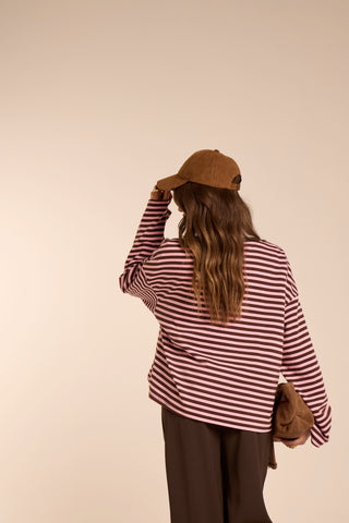 Maglia squadrata a righe MARTINA