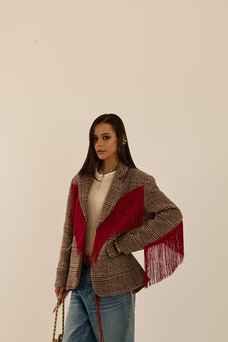 BLAZER FRANGE ALABAMA INVERNO ROSSO