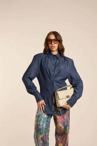 Camicia in denim VELOUR BLUE