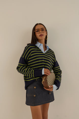 MAGLIONE COLLEGE VERDE LIME