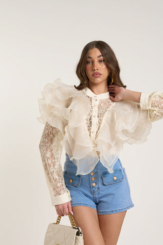 VOLANT ROUCHES SHIRT