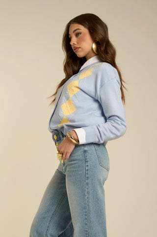 BUTTONED GOLD JEANS