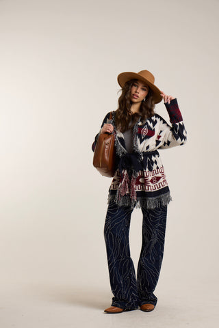 Cardigan jacquard ESTERYE