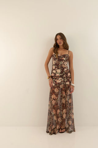 ABITO GLENDA MARRONE