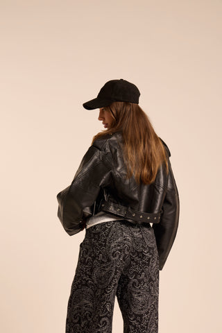 Giacca in pelle BIKER