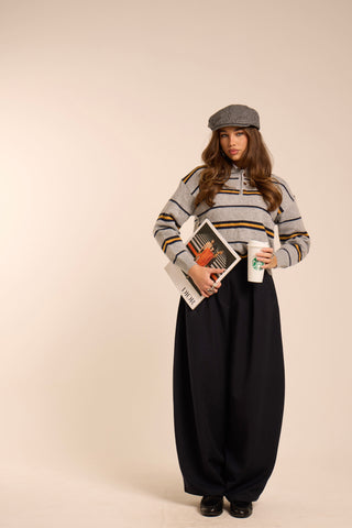 Maglione a righe Grey Stripe