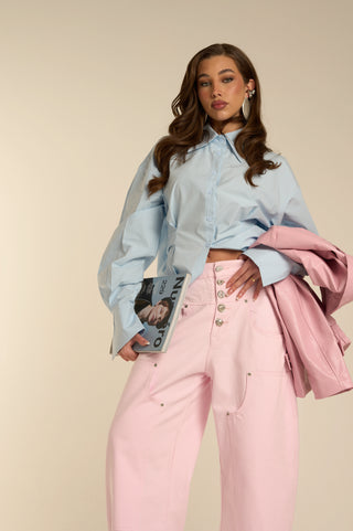 PINK WORK DENIM