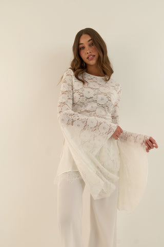 MAGLIA MANTELLA IN PIZZO