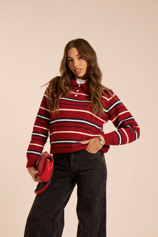 Maglione a righe BOSTON