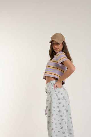 POLO CROP MULTIRIGHE