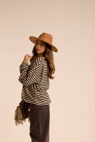 Maglia squadrata a righe MARTINA