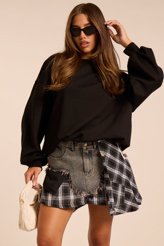 Skort a camicia quadretti