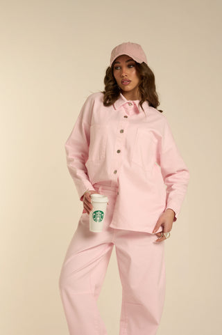 BUBBLE PINK DENIM SHIRT